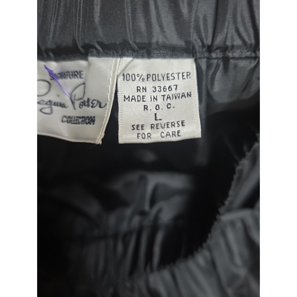 Regina Porter Black Tiered Ruffle  Midi Skirt Size  Large Party Preppy Neutral - Picture 4 of 13